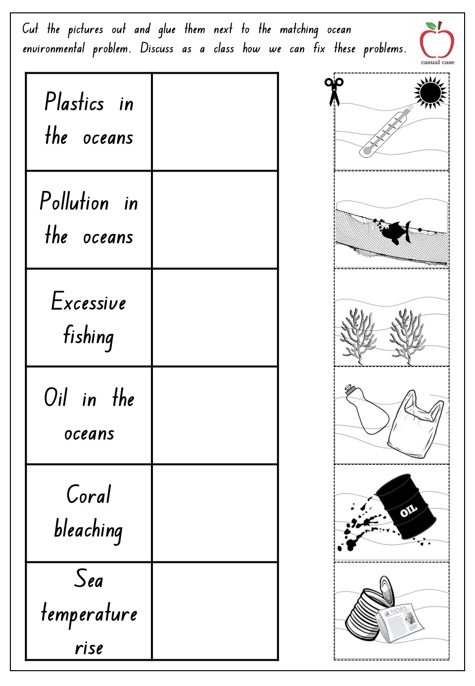 World Ocean Day Activity Booklet K-2 » Casual Case World ...