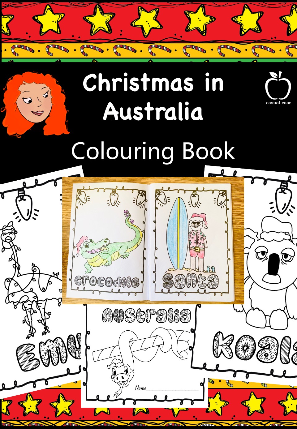 Free Printable Australian Christmas Colouring Pages