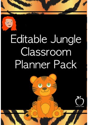 Editable Jungle Classroom Planner Pack