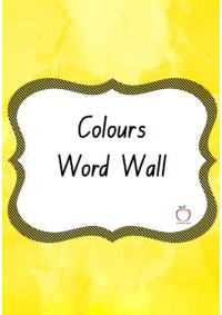 Colours Word Wall