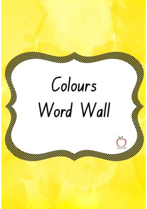 Colours Word Wall