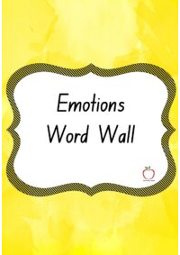 Emotions Word Wall