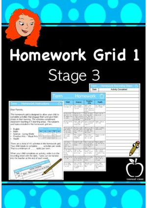 Homework Grid 1 for Stage 3