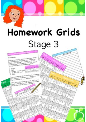 Homework Grids for Stage 3