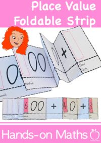 Foldable Place Value Strip