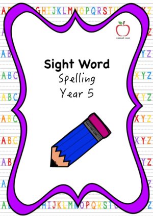 Sight Word Spelling Booklet - Year 5
