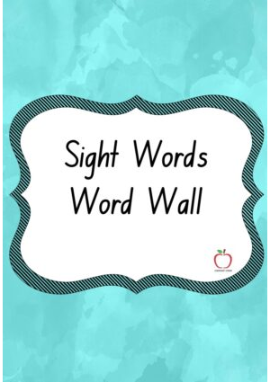 Sight Words Word Wall