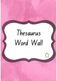 Thesaurus Word Wall