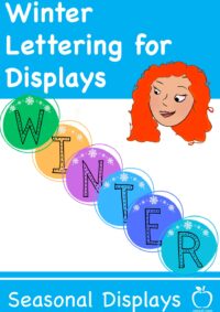 Winter Themed Letters / Numbers Display