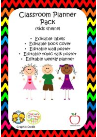 Editable Kids Classroom Planner Pack