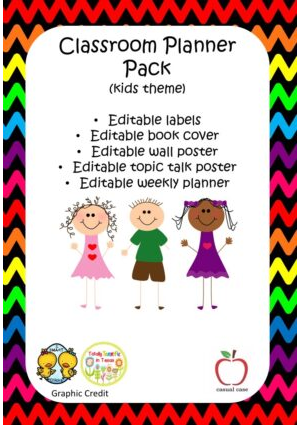 Editable Kids Classroom Planner Pack